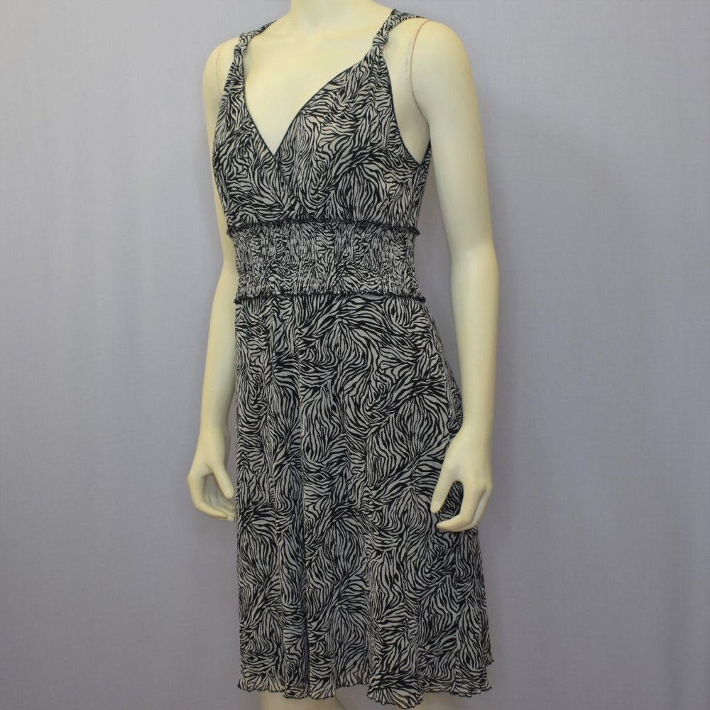 BCBG MAXZARIA‎ V NECK SURPLICE NECKLINE DRESS SZ LG